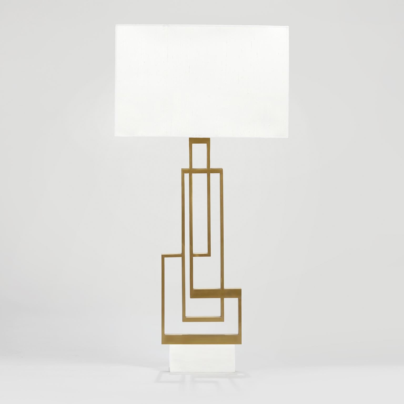 Contemporary, handcrafted table lamp model 