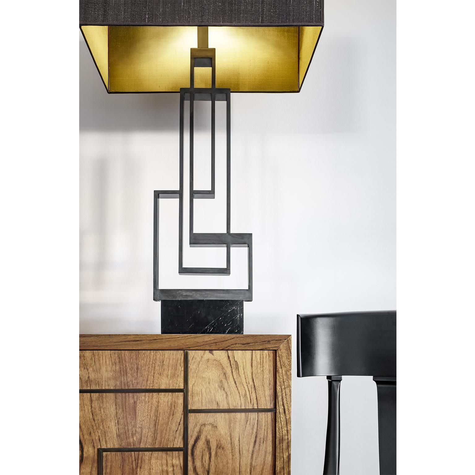 Contemporary Handmade Geometric Table Lamp 