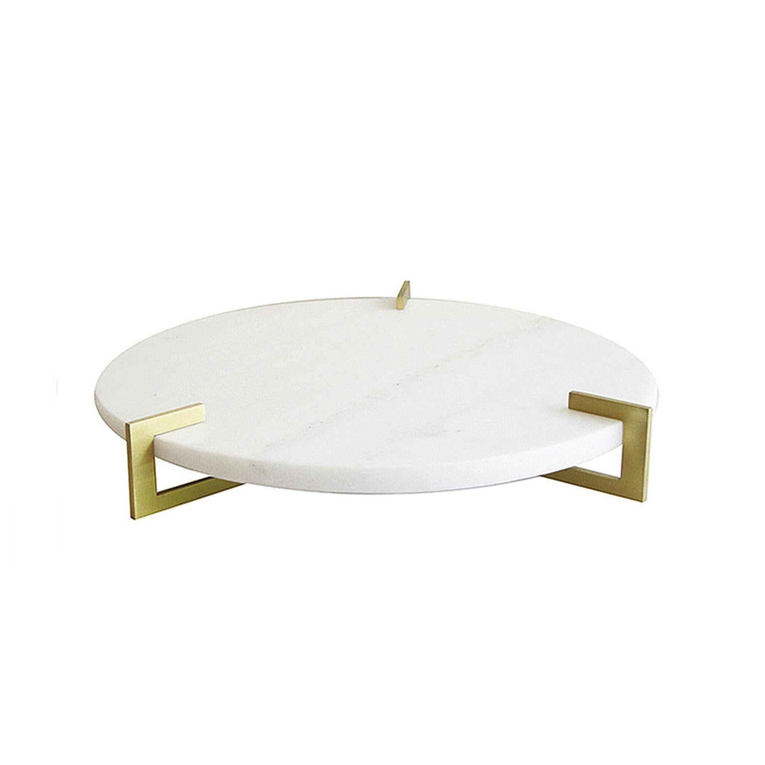 Découpage Contemporary Handcrafted Round Tray 