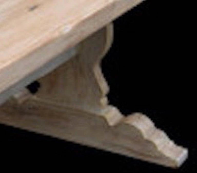 Table de salle à manger rustique contemporaine en bois de chêne