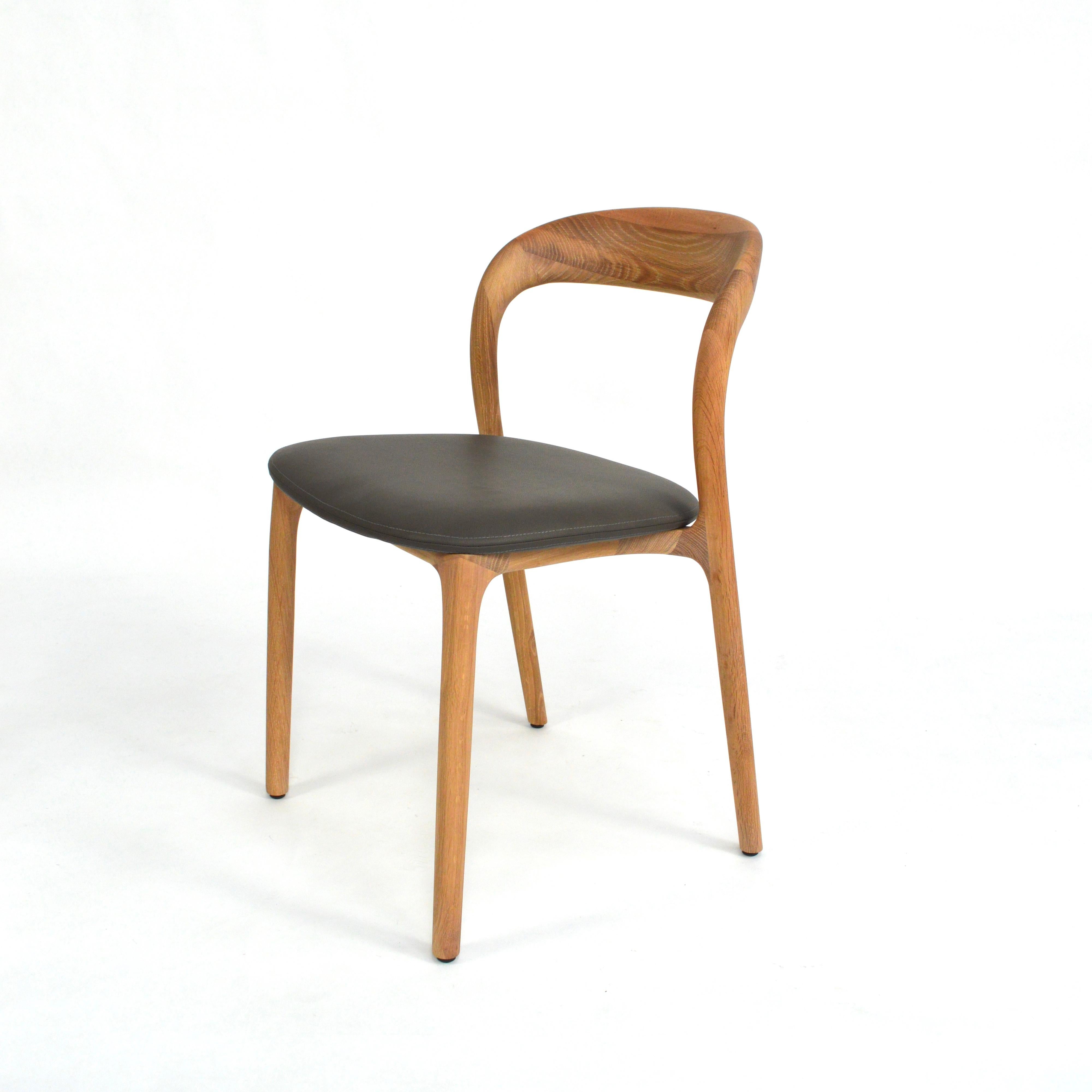 Contemporary Handcrafted Scandinavian Design Dining Table + Bench in Solid Oak. 6