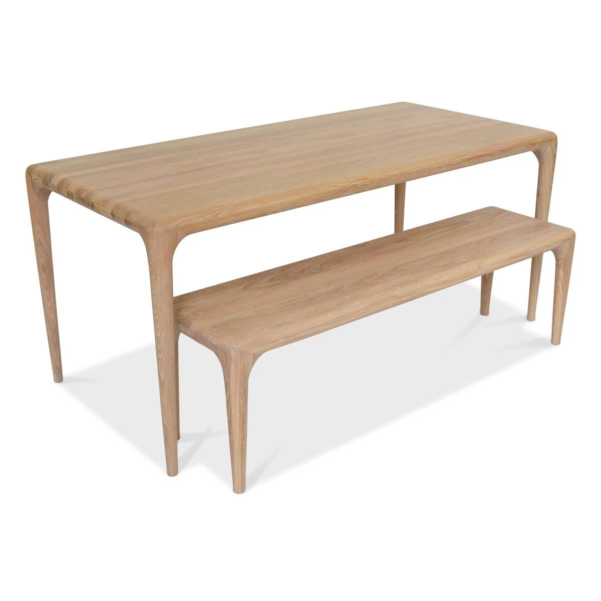 Contemporary Handcrafted Scandinavian Design Dining Table in Solid Oak ...