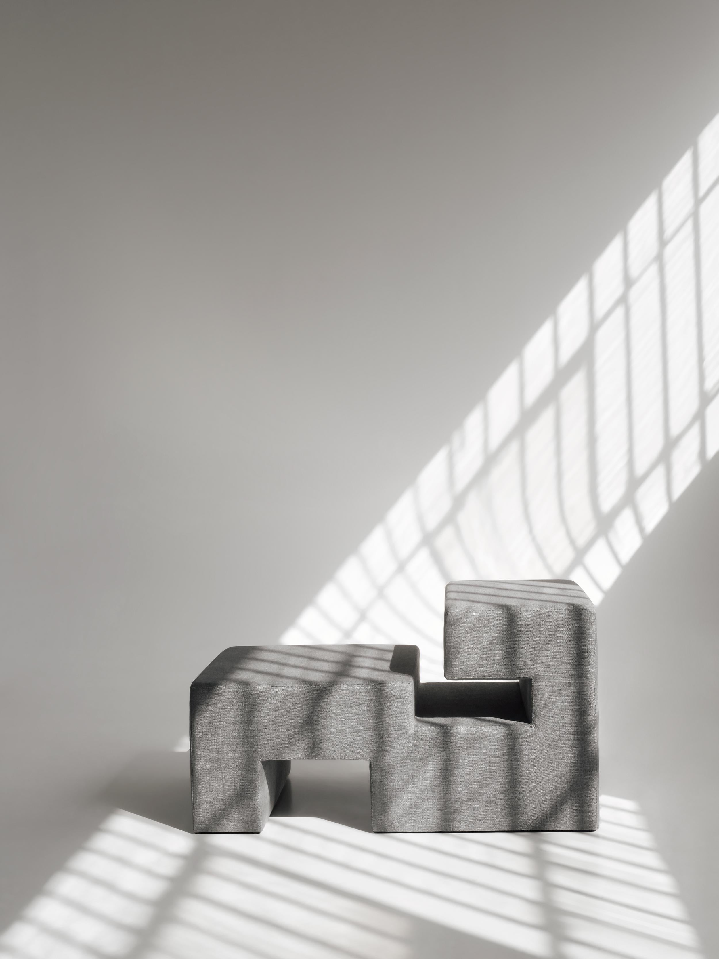 Contemporary handmade sculptural seating, model 