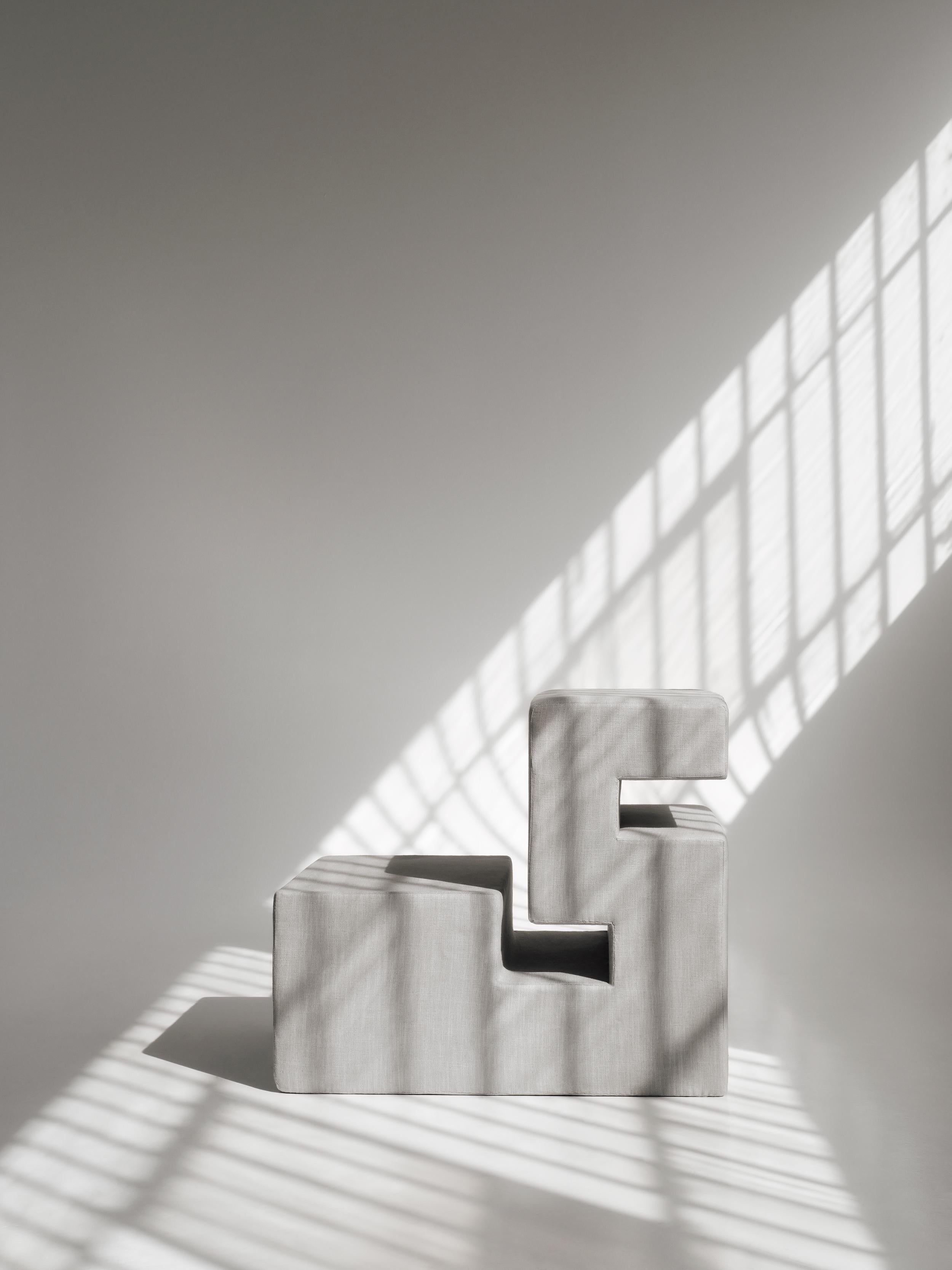 Contemporary handmade sculptural seating, model 