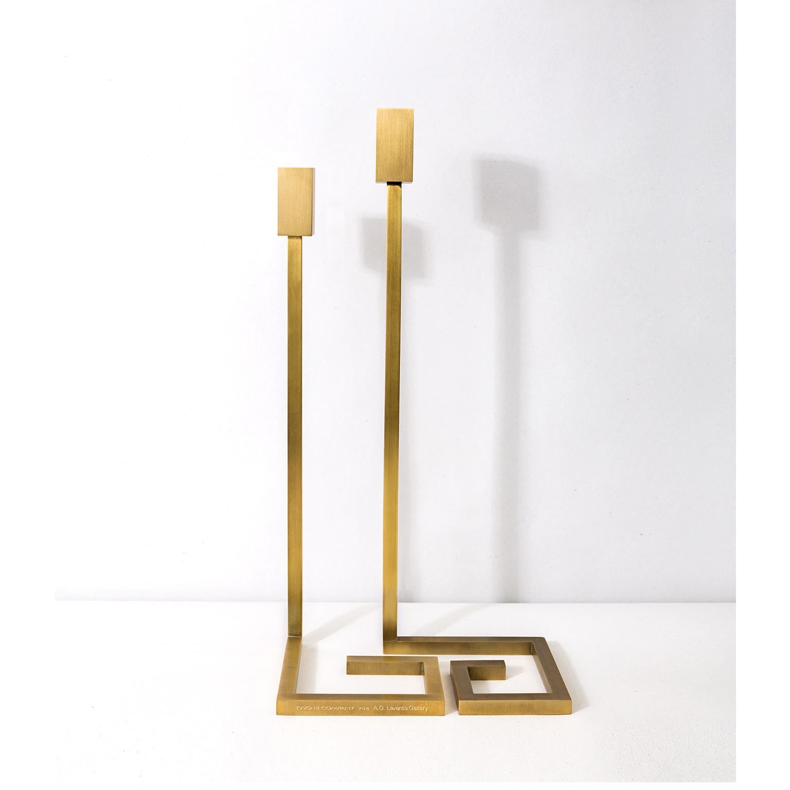 Modern Contemporary Handcrafted Set of Candleholders 