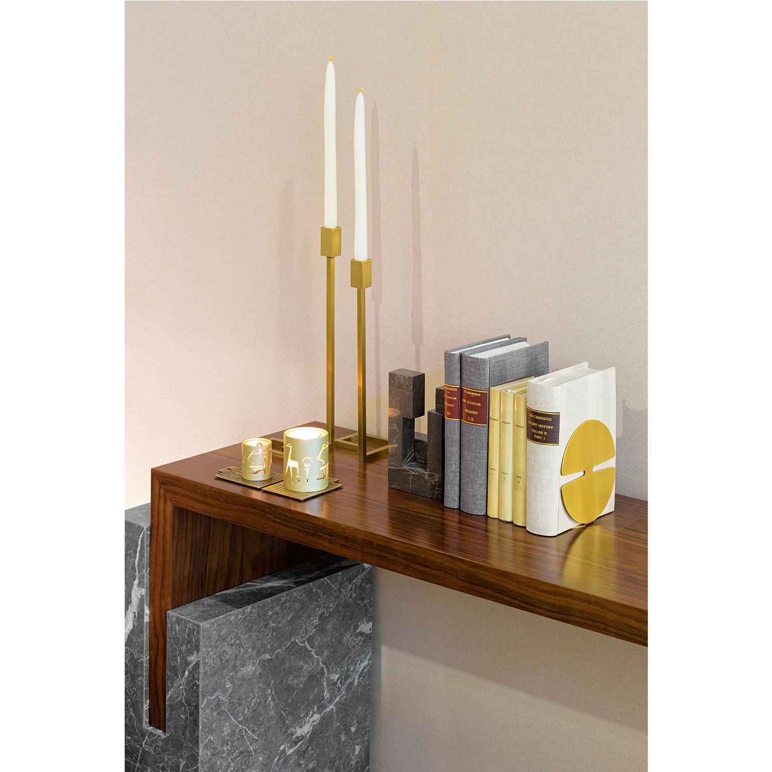 Hand-Crafted Contemporary Handcrafted Set of Candleholders 