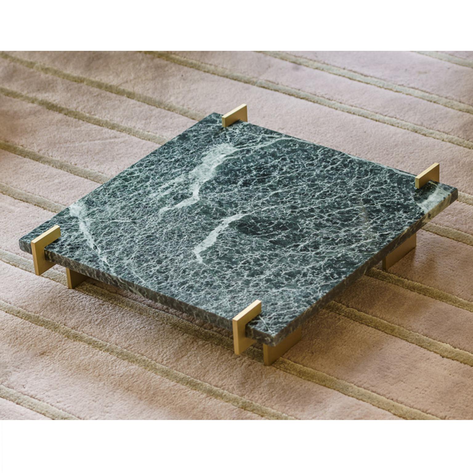 Vassoio quadrato contemporaneo artigianale 