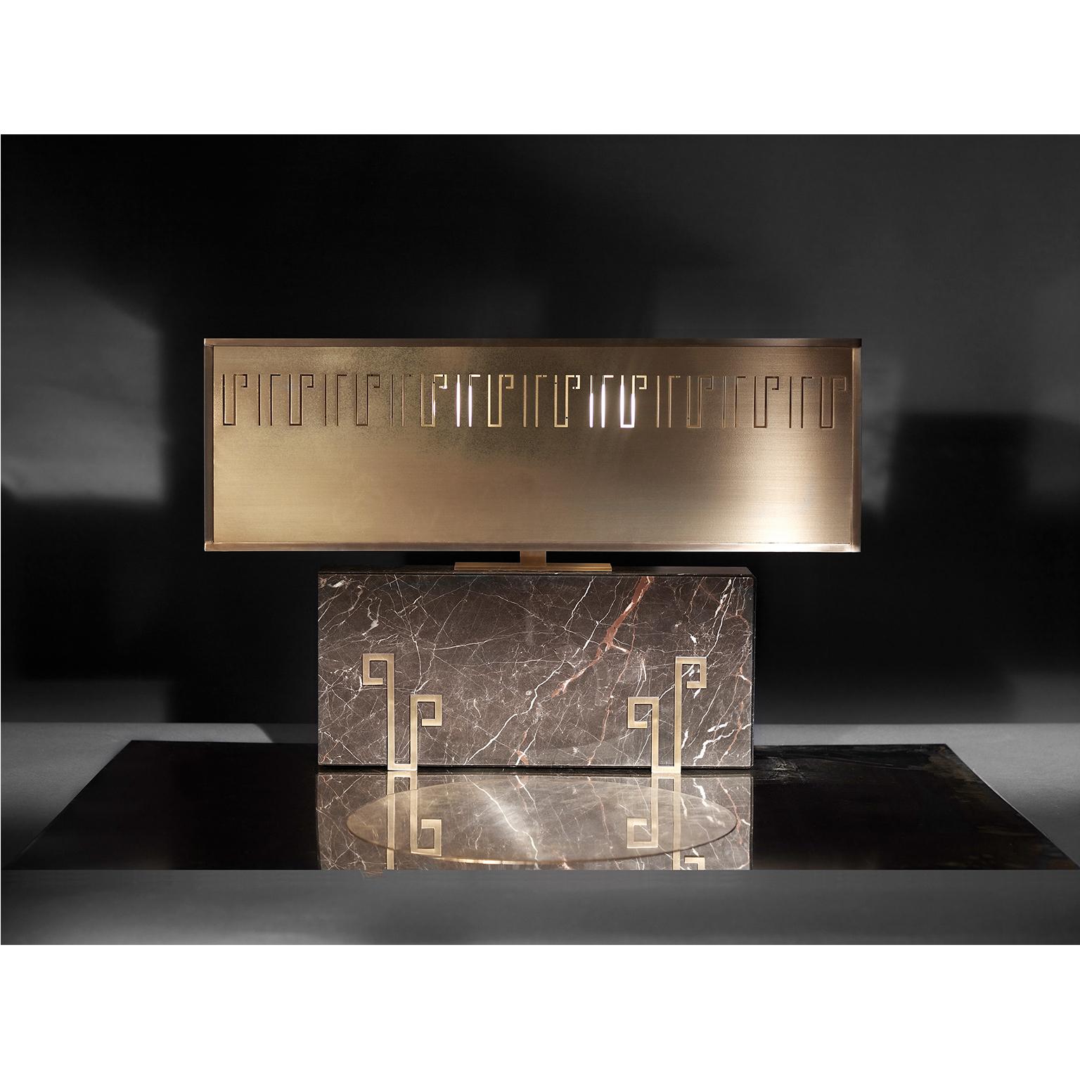 Lámpara de mesa contemporánea hecha a mano 