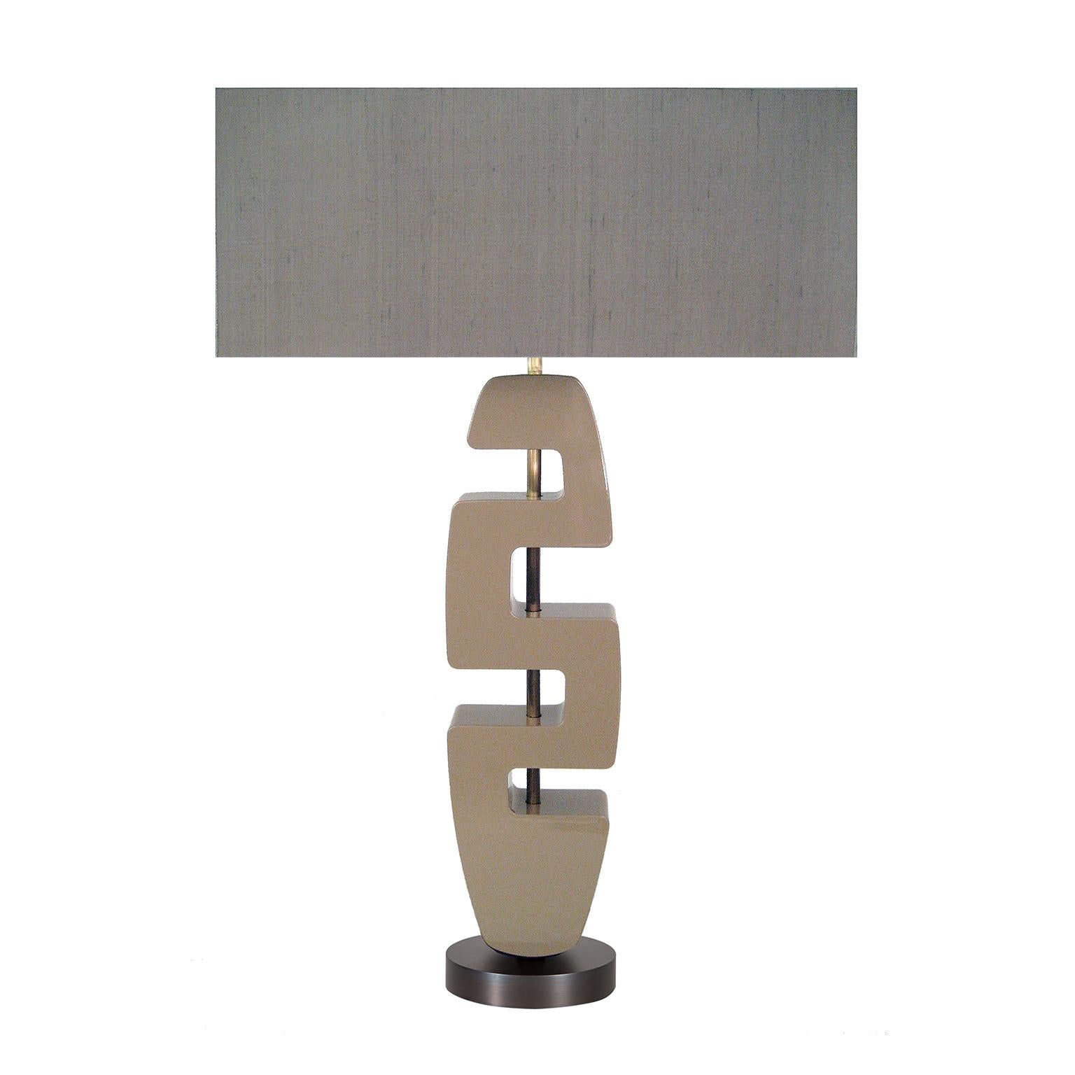 Découpage Contemporary Handcrafted Table Lamp 