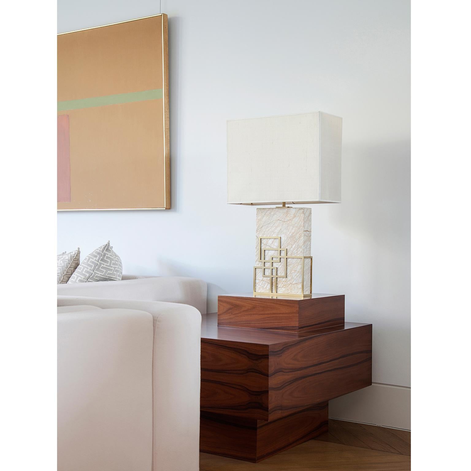 Greek Contemporary Handcrafted Table Lamp 