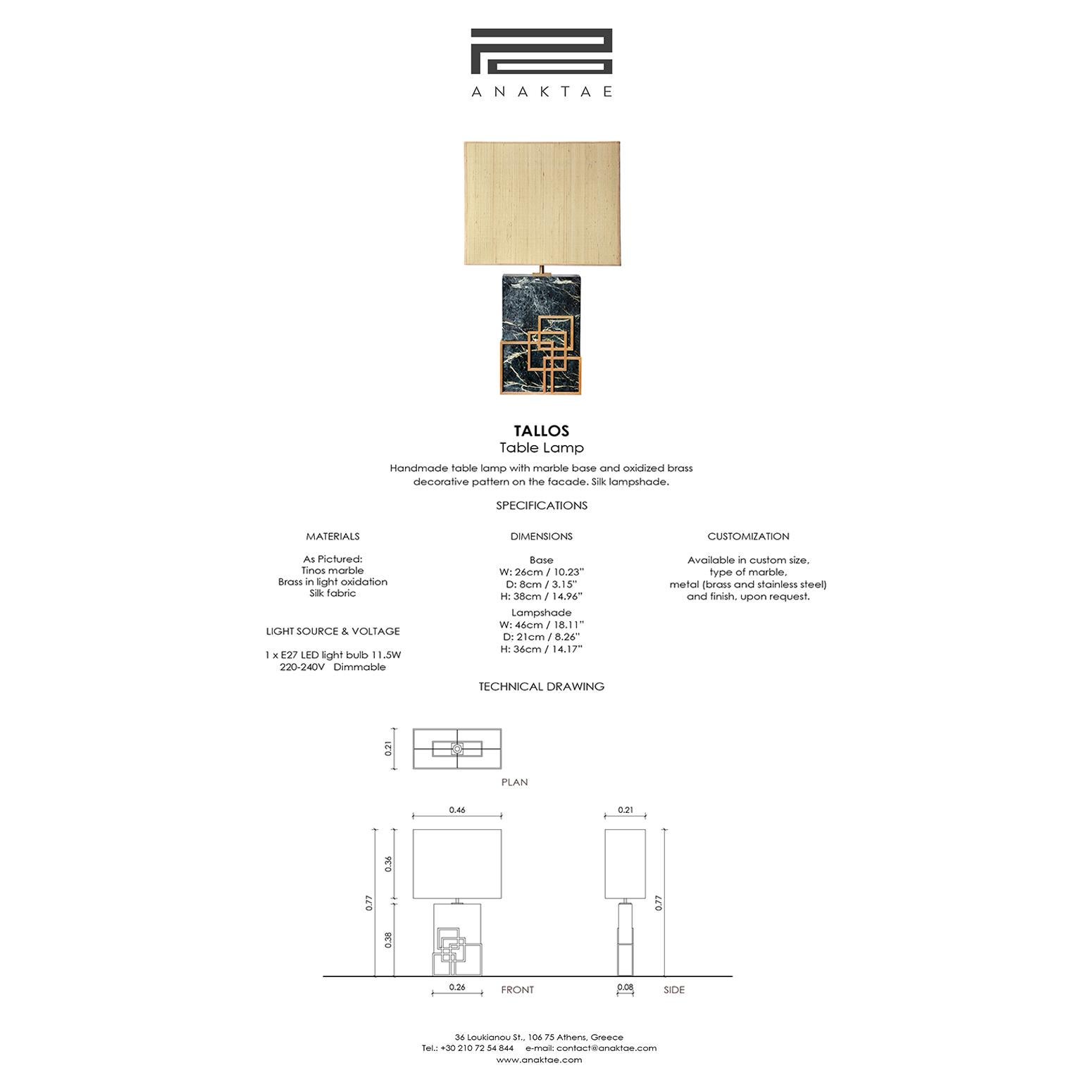 Contemporary Handcrafted Table Lamp 