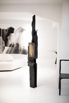 Contemporary handcrafted Totem, Les témoins d'agentivités by Cedric Breisacher