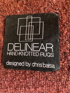 Contemporary Hand Knotted Rug Designed by Chris Baisa for Delinear
