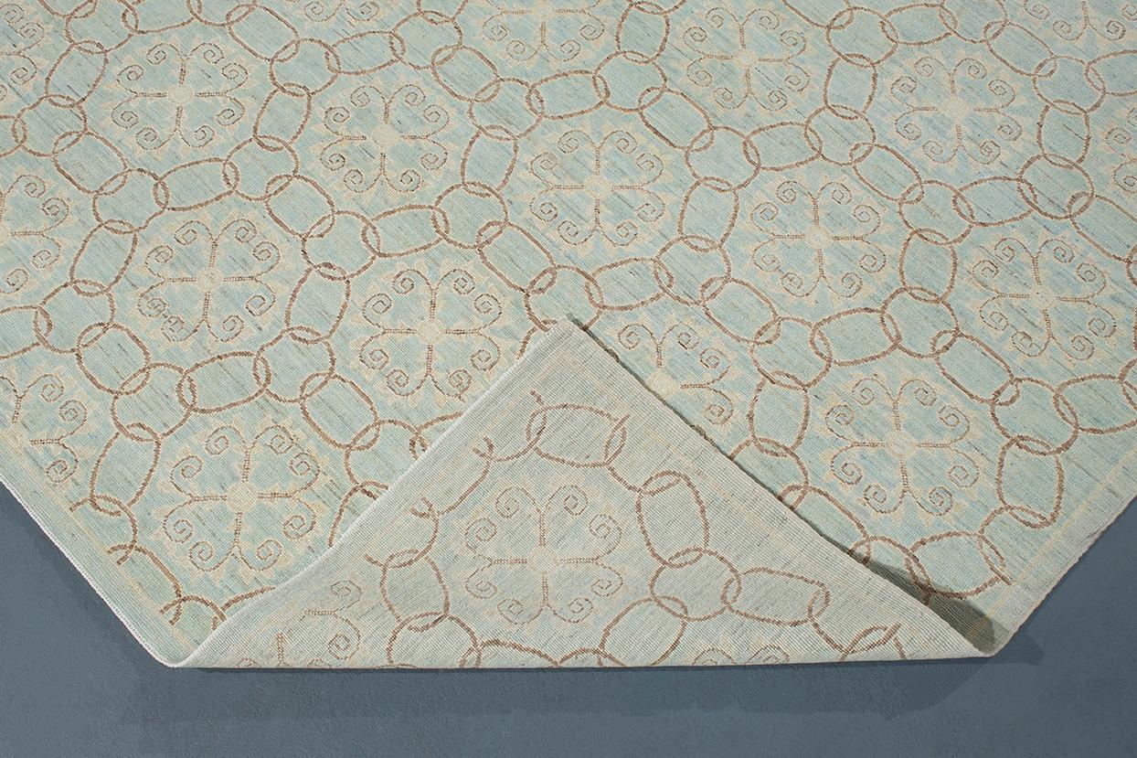 Zeitgenössischer handgeknüpfter Teppich mit skurrilem Muster (21. Jahrhundert und zeitgenössisch) im Angebot