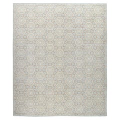 Contemporary Handknotted Rug with a Whimsical Pattern