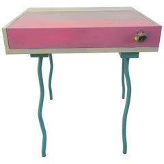 Contemporary Handmade Blue and Pink Bureau Desk by Superpoly