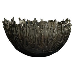 Contemporary, Handmade Bronze Gravity Bowl Small by William Guillon
