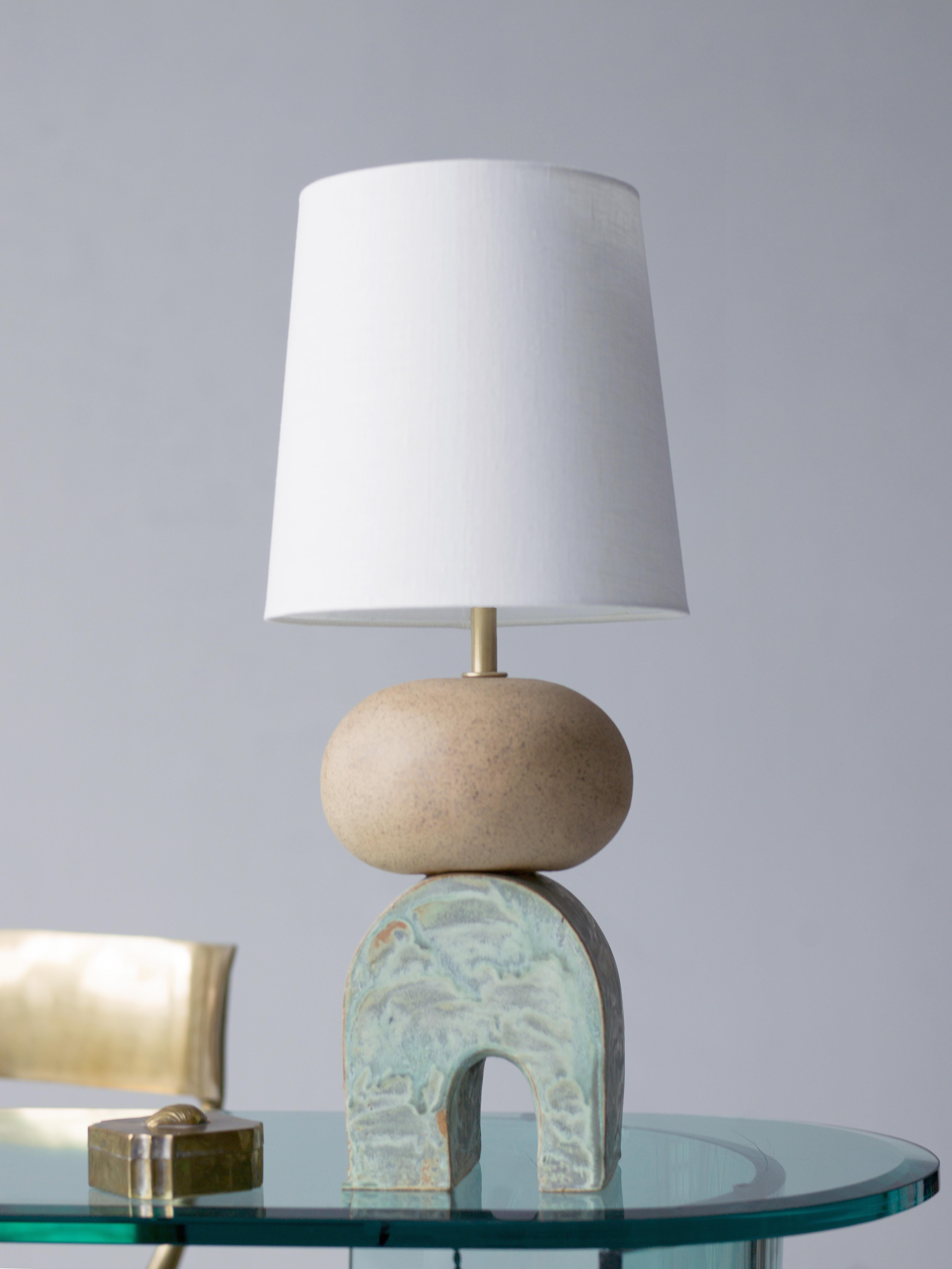Modern Contemporary Handmade Ceramic Devoe Lamp For Sale