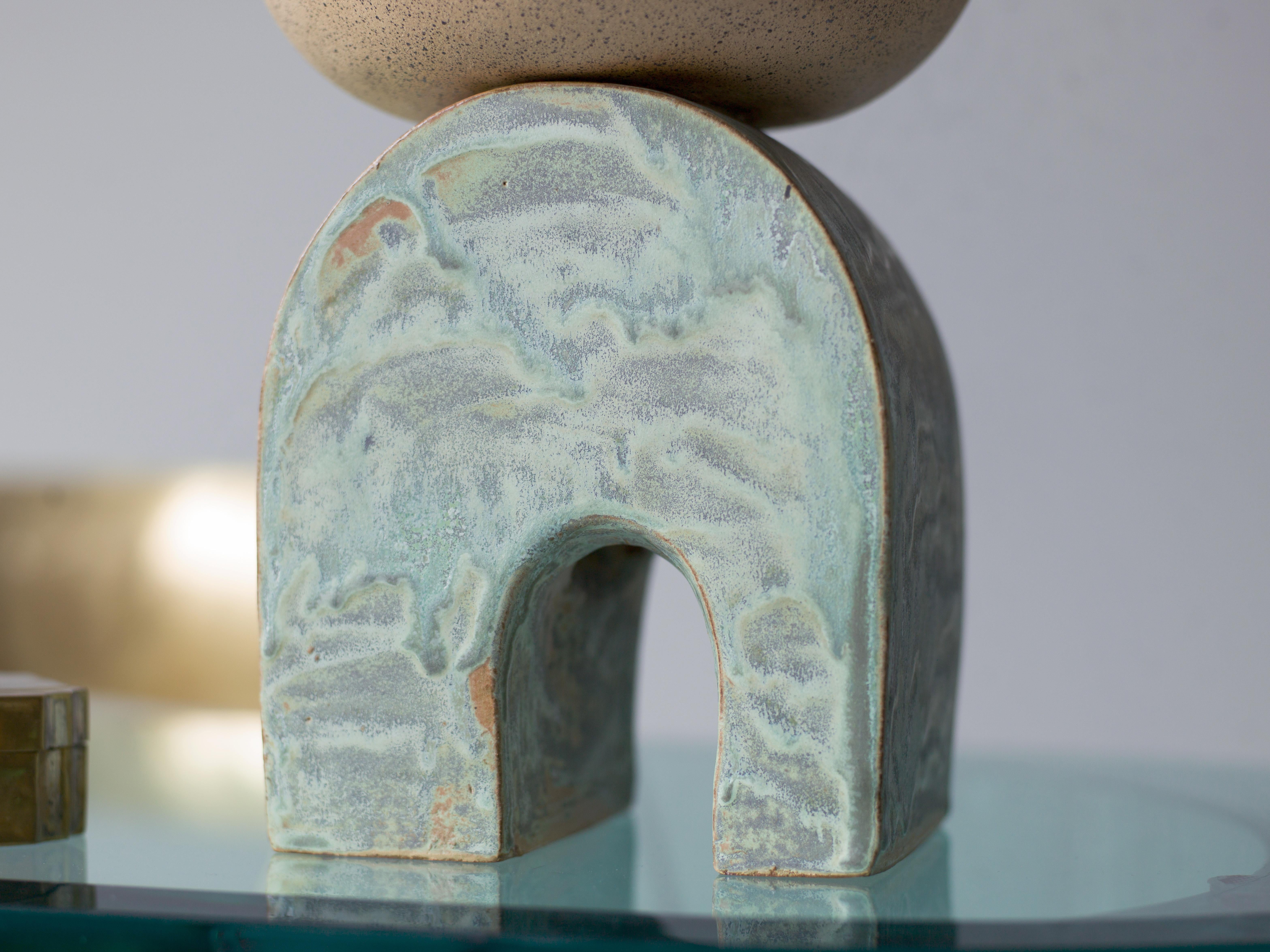 American Contemporary Handmade Ceramic Devoe Lamp For Sale