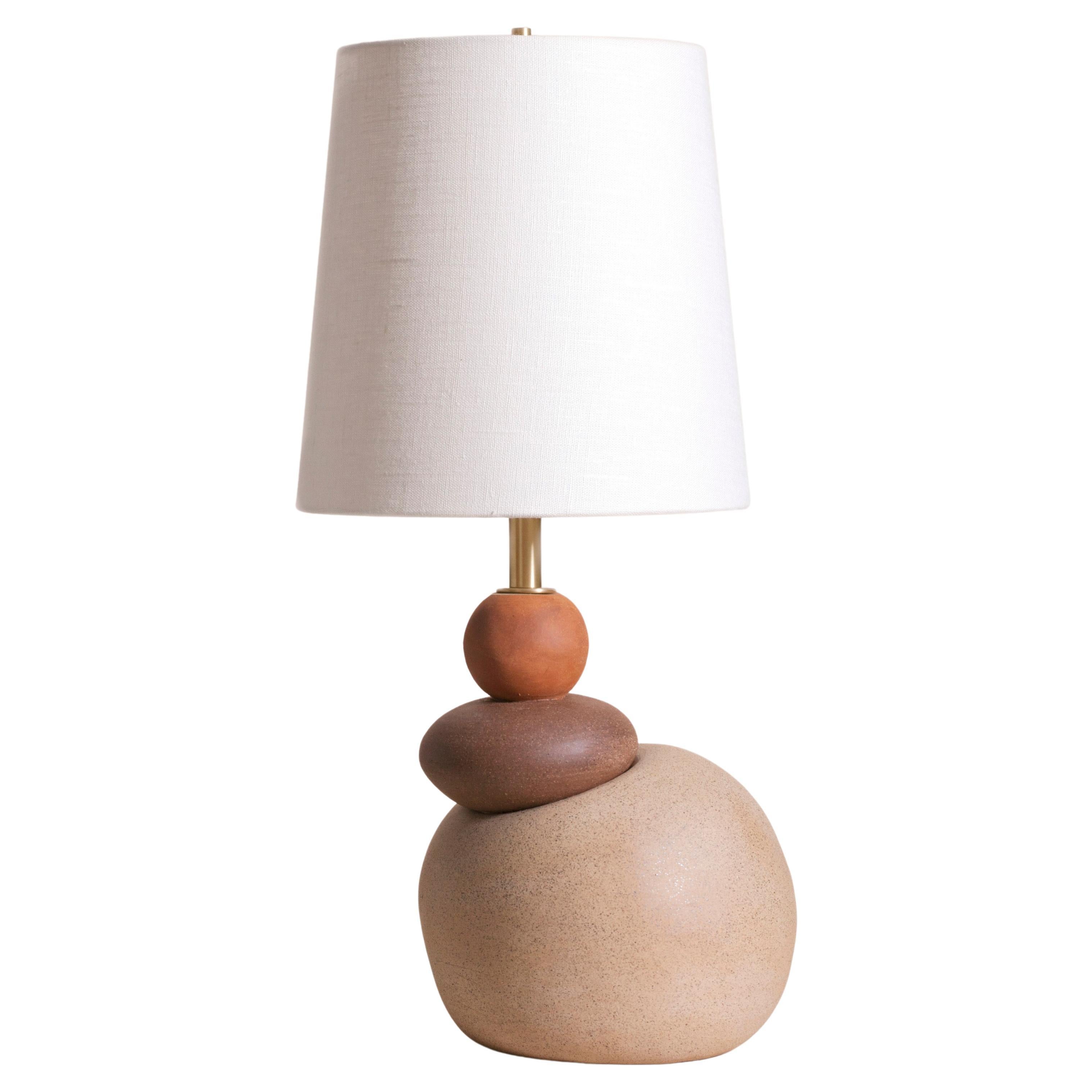 Zeitgenössische handgefertigte Dupont-Lampe aus Keramik