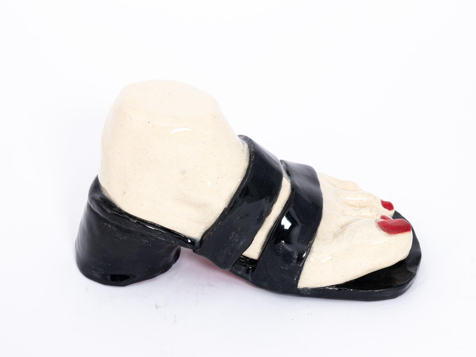 American Contemporary Handmade Ceramic Foot For Sale