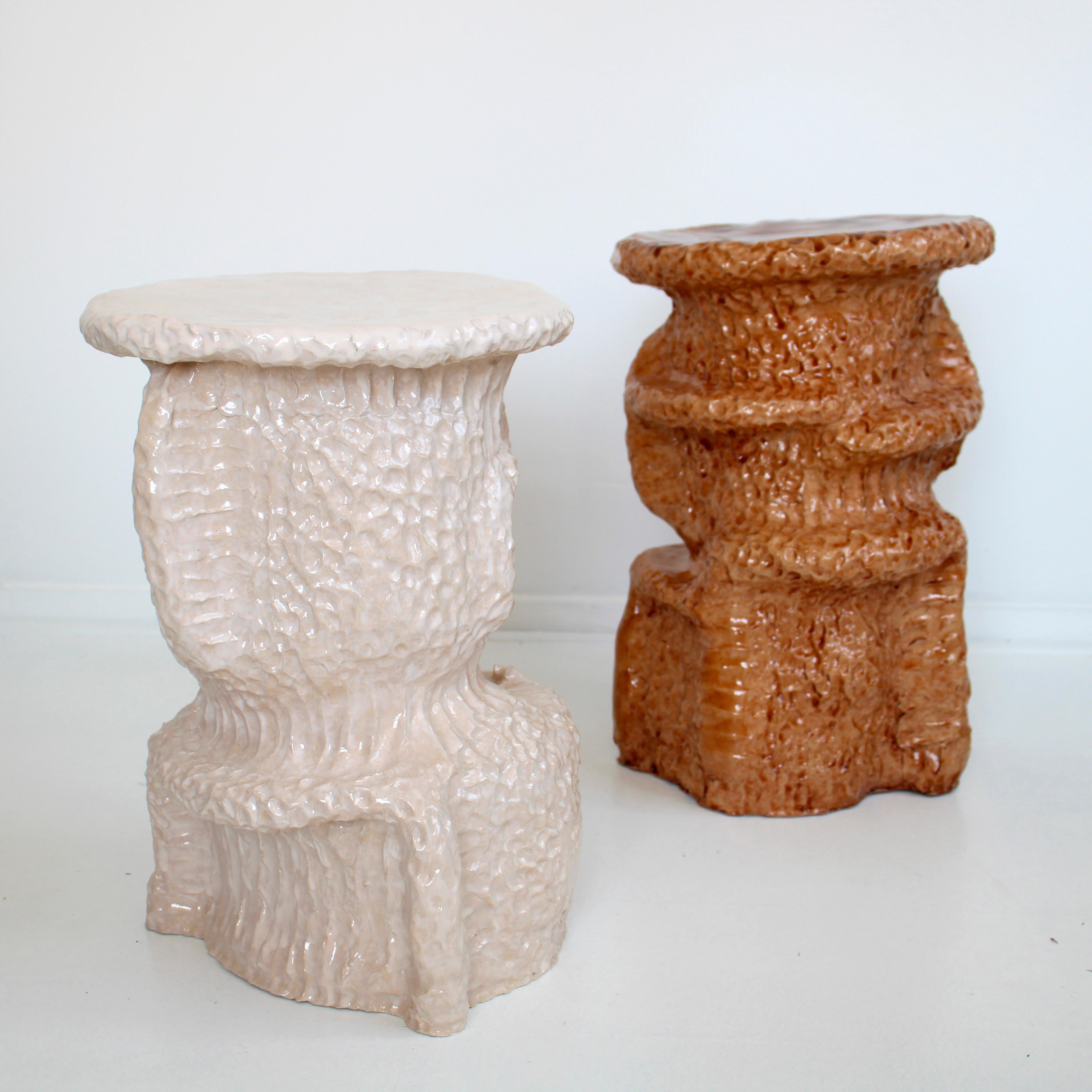 Post-Modern Contemporary Ceramic Furniture, Stool, 2020, Rutger de Regt, the Netherlands