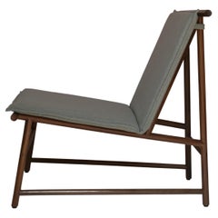 Contemporary Handmade Chair in Walnut Wood