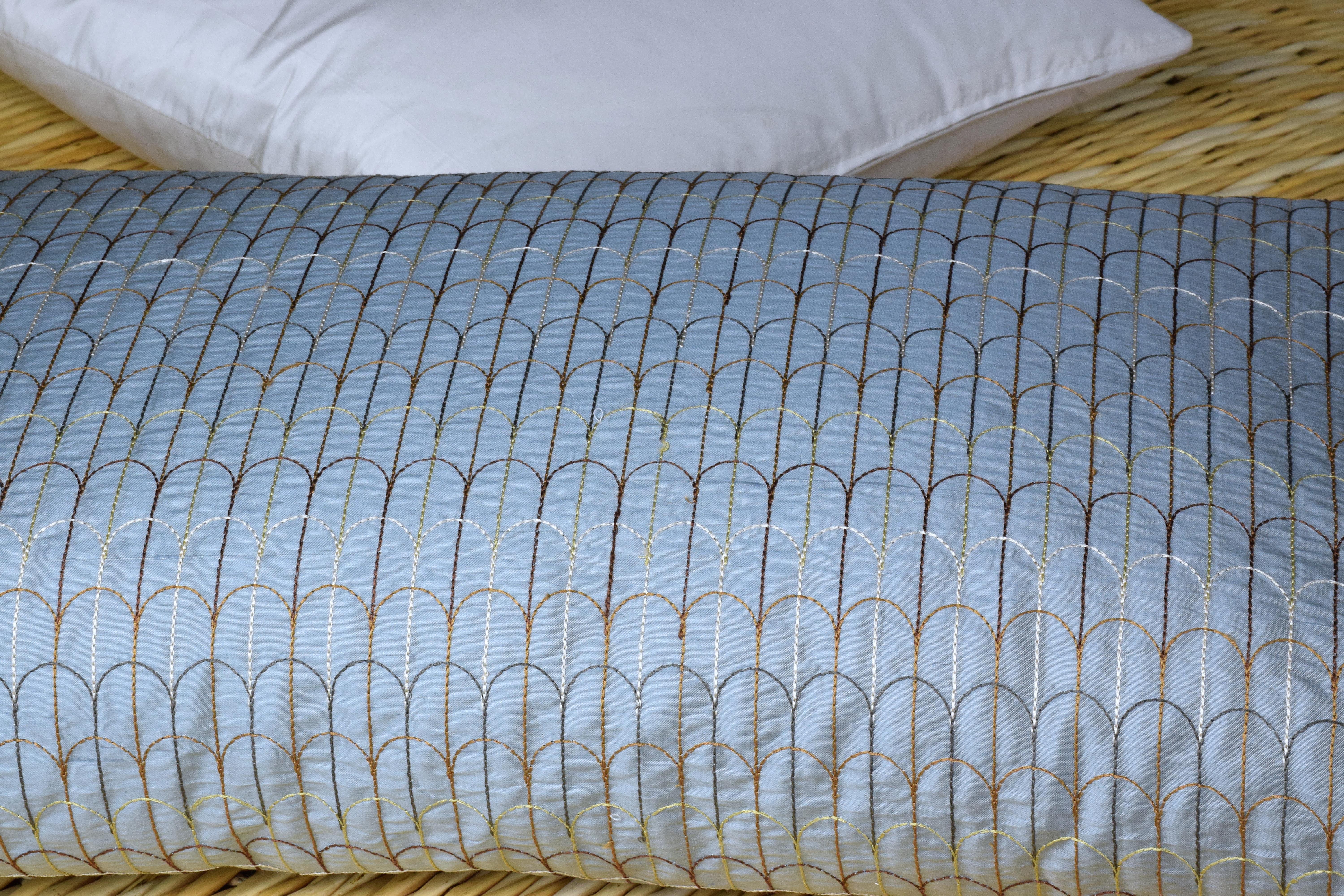 Contemporary Handmade Designer Silk Pillow 1
