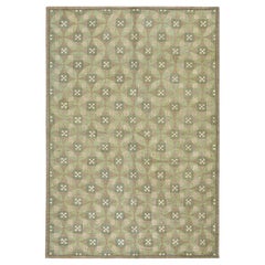 Tapis crocheté contemporain fait à la main ( 6' x 9' - 183 x 274 cm )