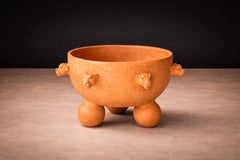 Contemporary Handmade Jaguar Bowl by Taller Maya, Handmade Clay, Mexico, 2024
