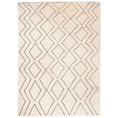 Contemporary Handmade Kilim Wool Rug