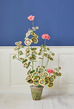 Contemporary Handmade Livia Cetti "Geranium" Flower in Tissue and Paper, USA