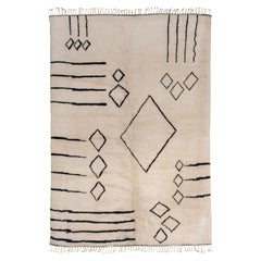 Contemporary Handmade Moroccan Rug - 100% Natural Wool - Custom Opts available 