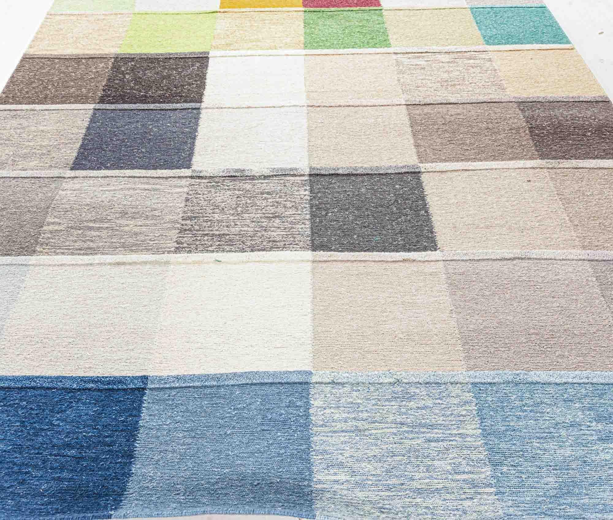 Hand-Knotted Contemporary Handmade Multicolored Rug by Doris Leslie Blau For Sale