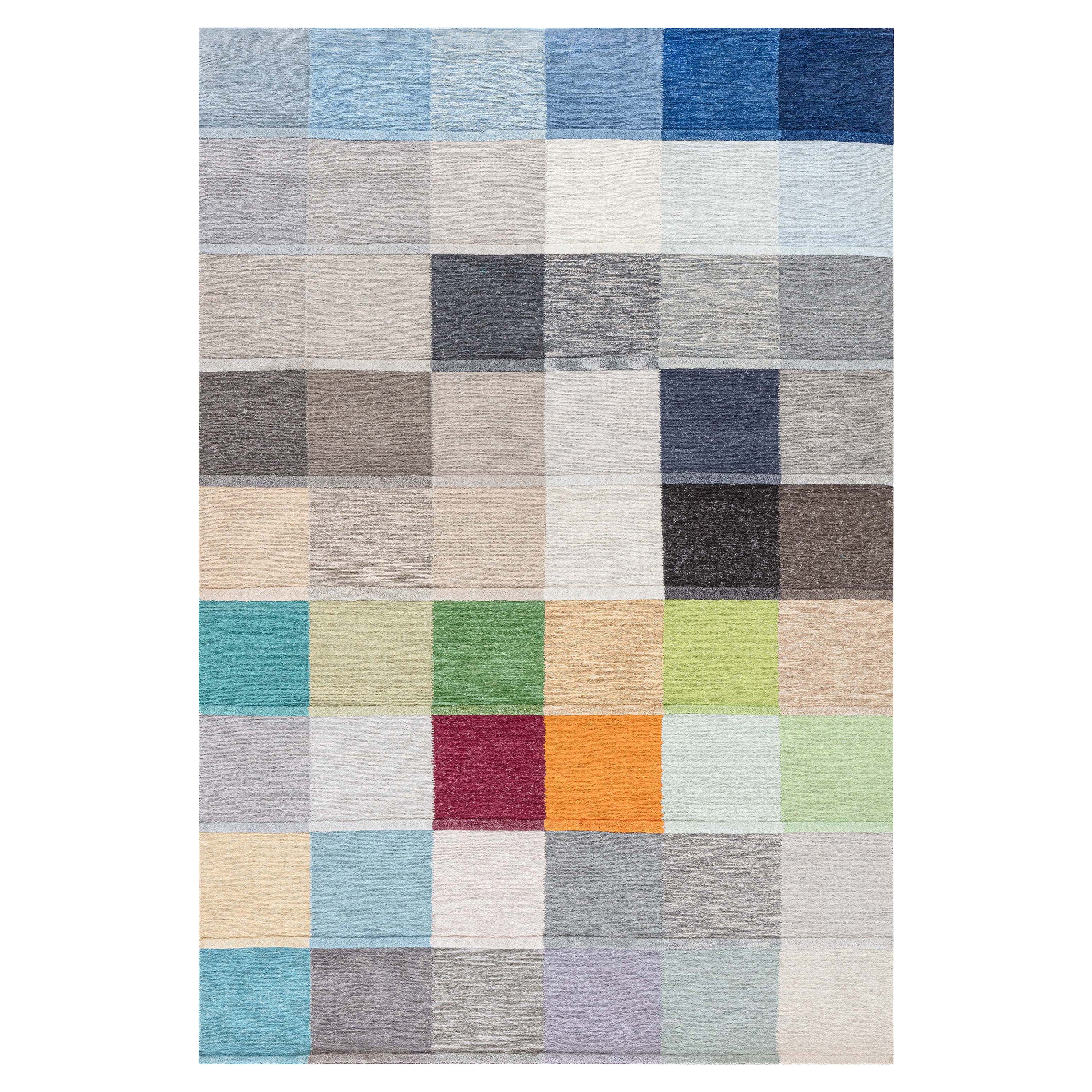 Contemporary Handmade Multicolored Rug by Doris Leslie Blau