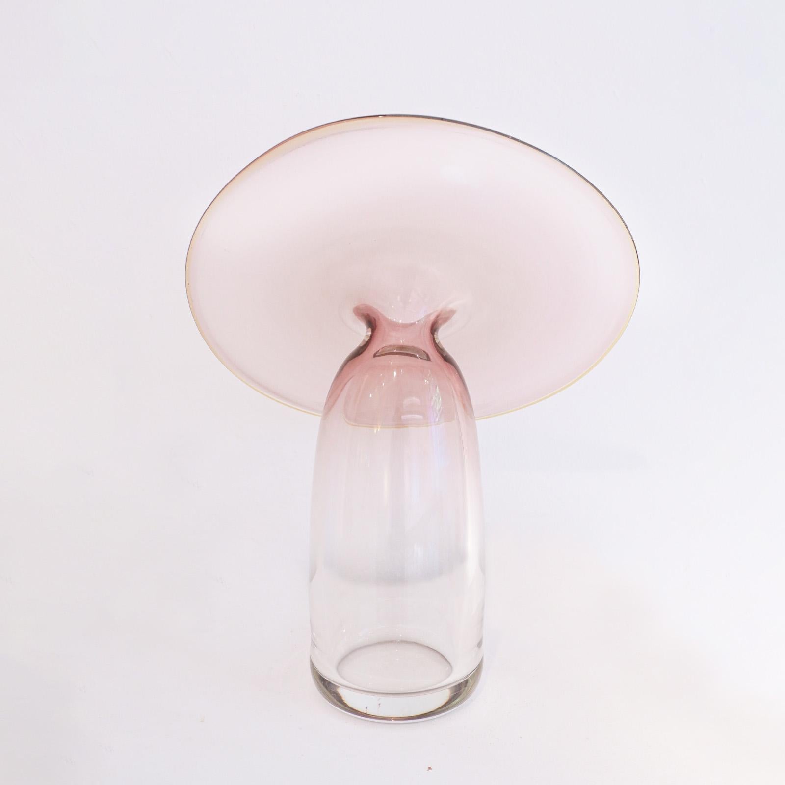 italien Vase contemporain en verre moulé de Murano Aurys fait à la main par Atelier Oi en vente