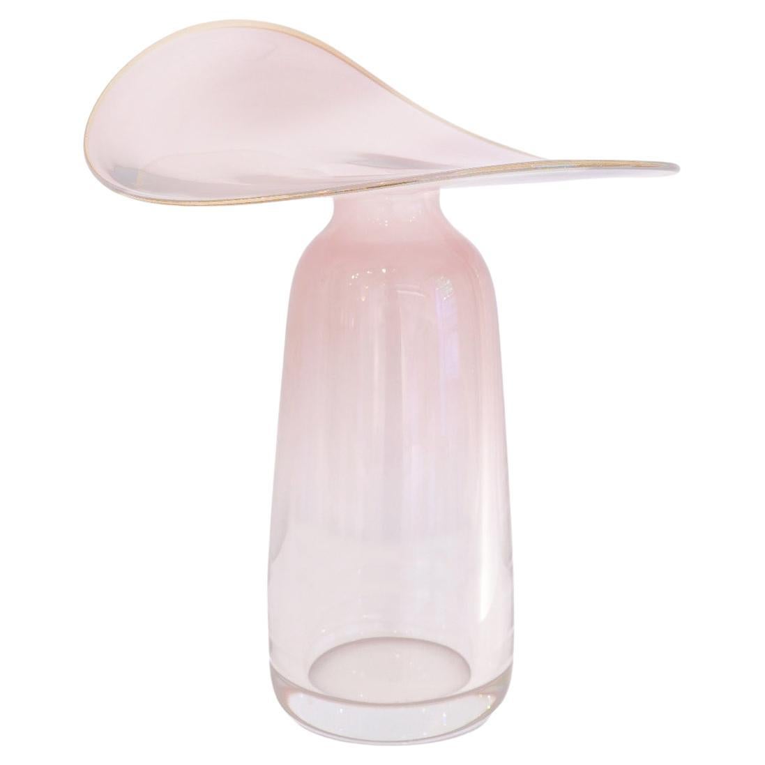 Vase contemporain en verre moulé de Murano fait à la main Aurys B par Atelier Oi