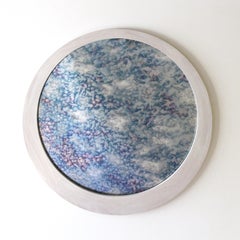Contemporary Handmade Pastel "Eclipse Hydrangea Mirror" by Alex Drew & No One