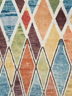 Contemporary Handmade Room Size Turkish Shag Rug