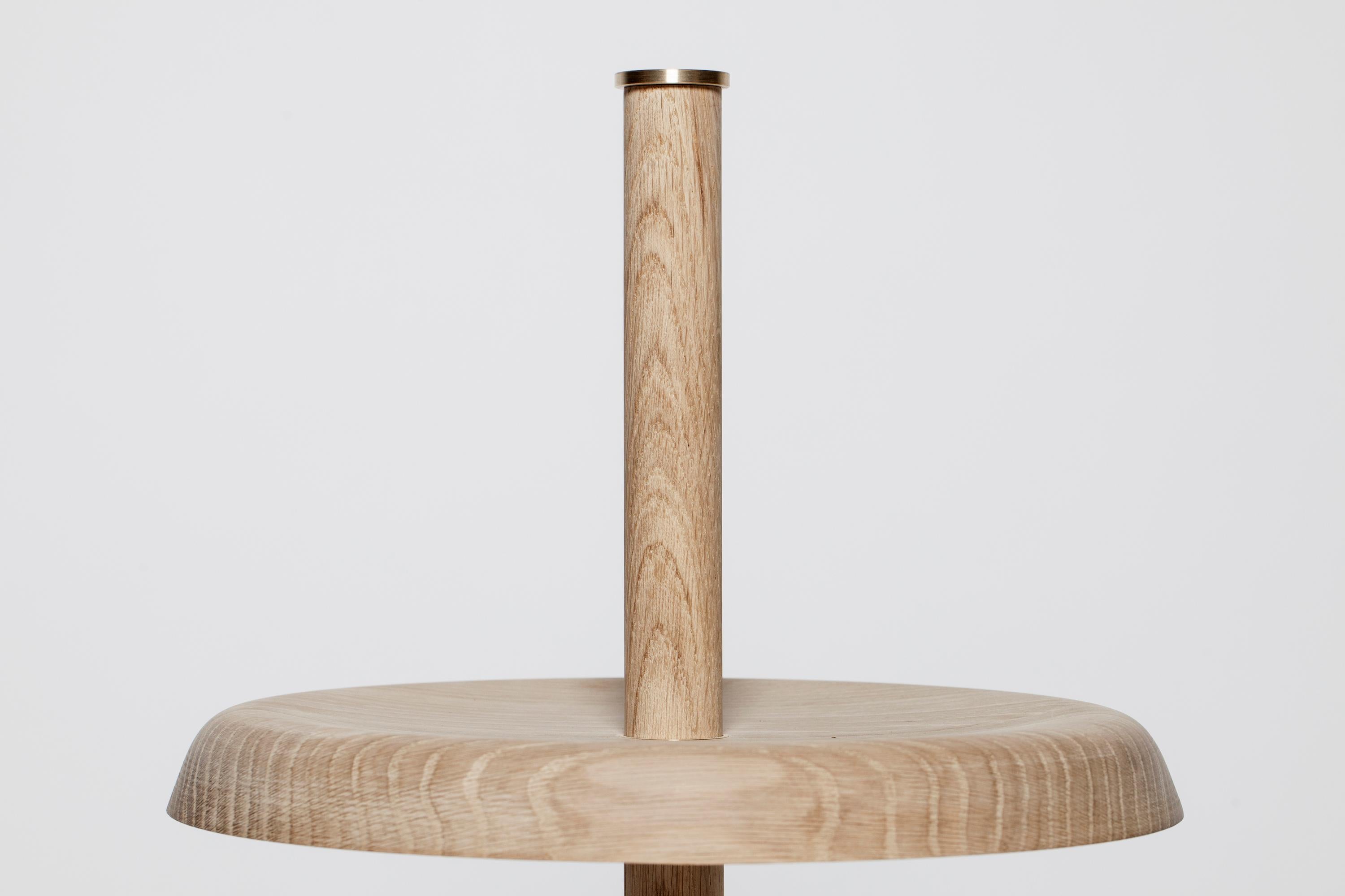 Contemporary Handmade Scandinavian Side Table or Stool 