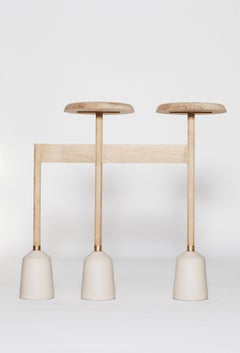 Zeitgenössischer handgefertigter skandinavischer Beistelltisch oder Hocker ""Objekte des Gebrauchs" #4