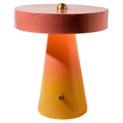 Contemporary, Handmade Sunburst Gradient Ceramic Lamp by Streicher Goods