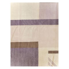 Contemporary Handmade Tibetan Art Deco Style Small Room Size Carpet