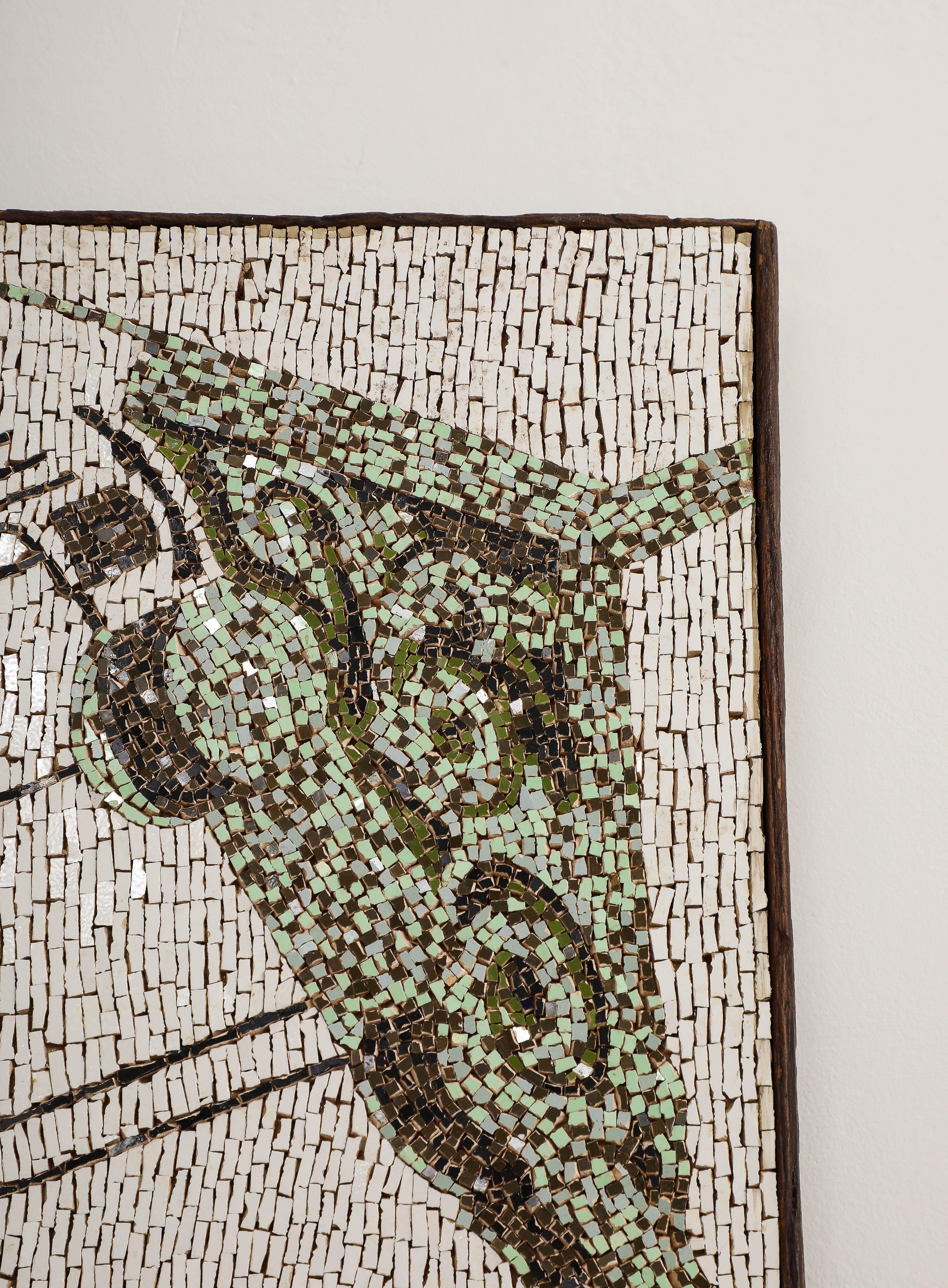 Contemporary Handmade Tile Mosaic by Brazilian Artist Katharina Welper, 2015 For Sale 6