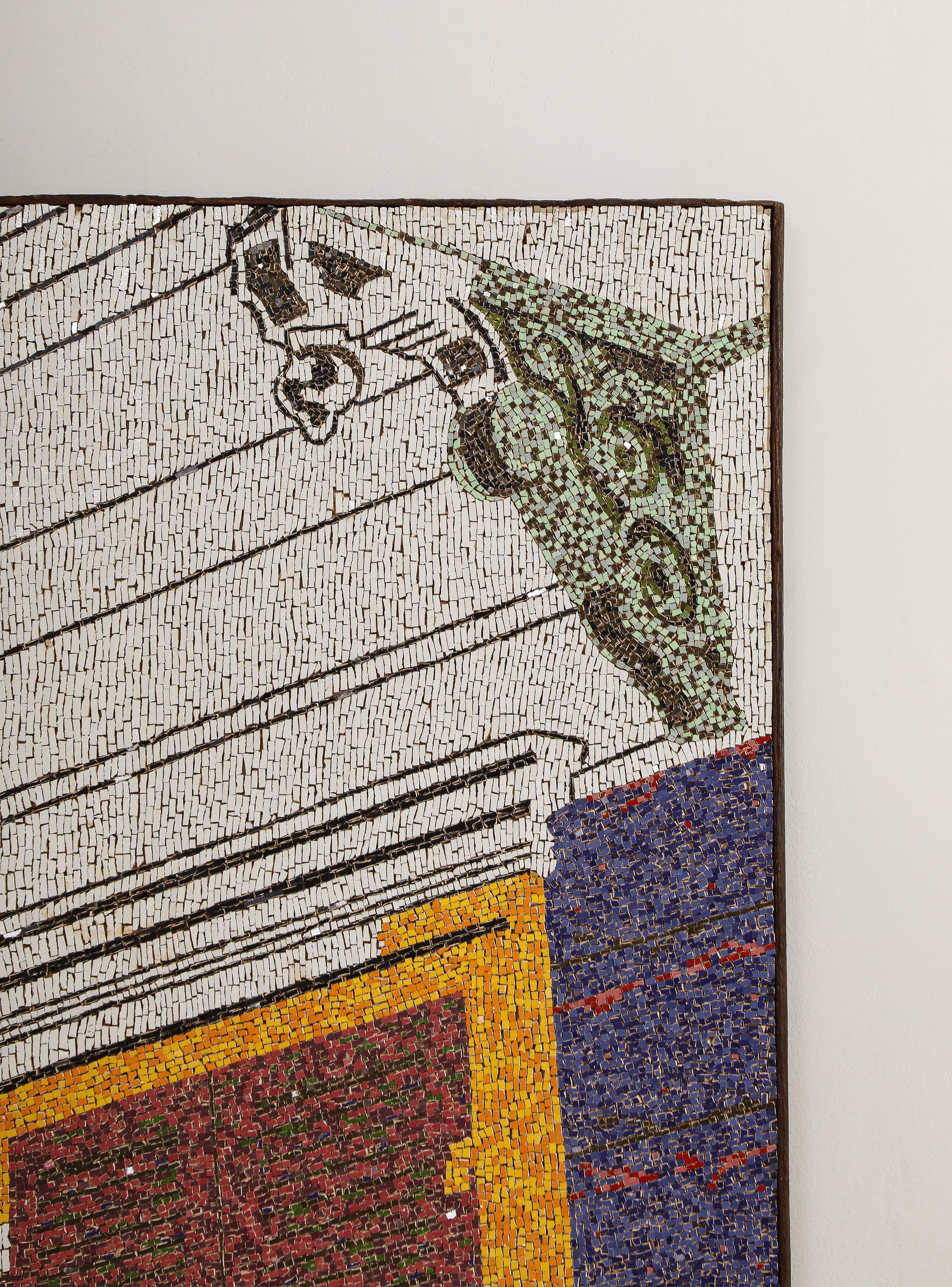Contemporary Handmade Tile Mosaic der brasilianischen Künstlerin Katharina Welper, 2015 im Angebot 9