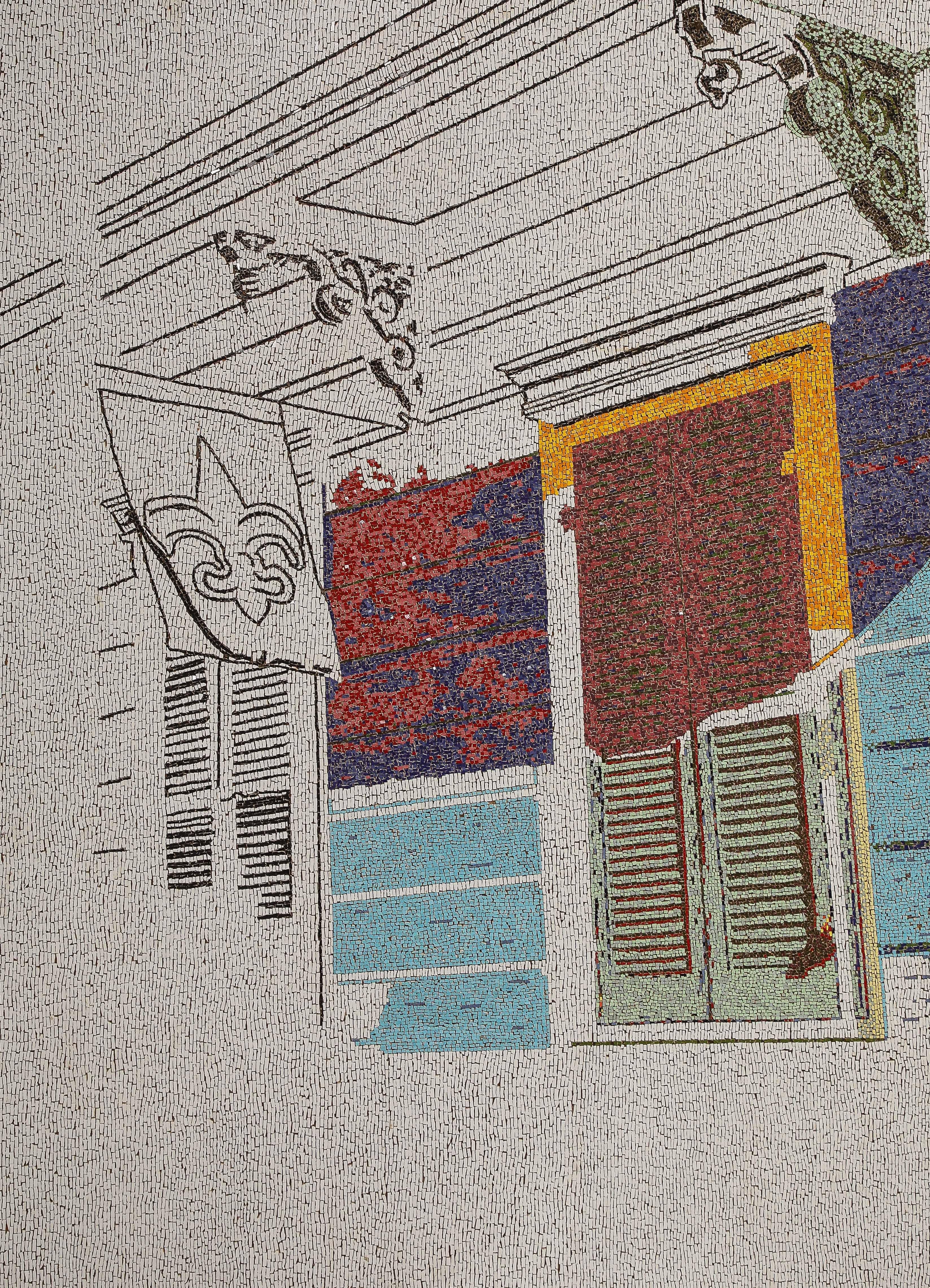 Contemporary Handmade Tile Mosaic der brasilianischen Künstlerin Katharina Welper, 2015 im Angebot 10