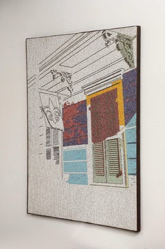 Contemporary Handmade Tile Mosaic by Brazilian Artist Katharina Welper, 2015