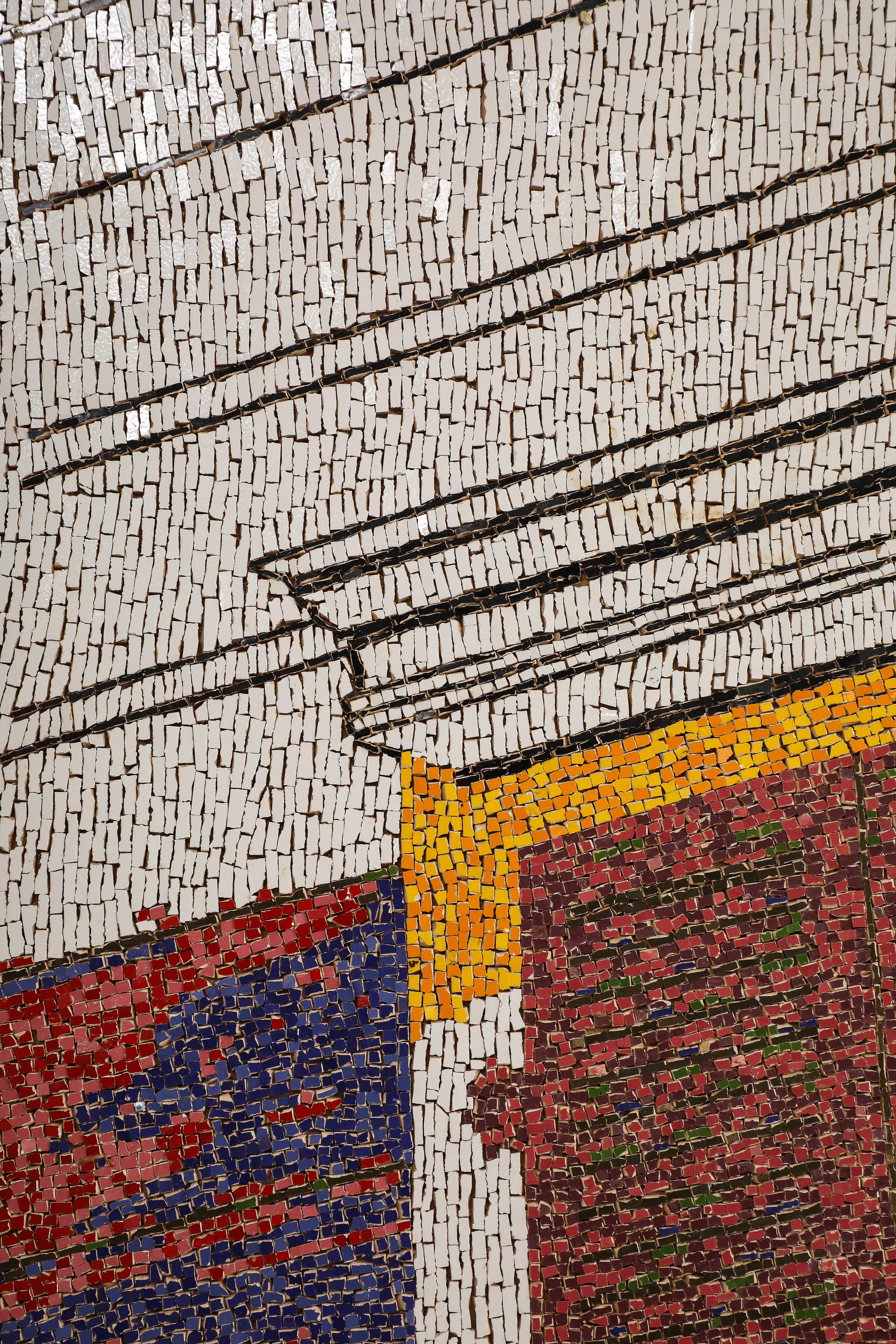 Contemporary Handmade Tile Mosaic by Brazilian Artist Katharina Welper, 2015 For Sale 4