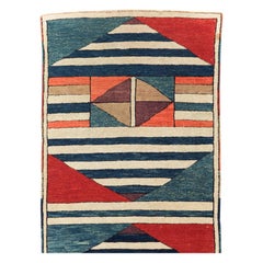 Contemporary Handmade Turkish Anatolian Small Runner
