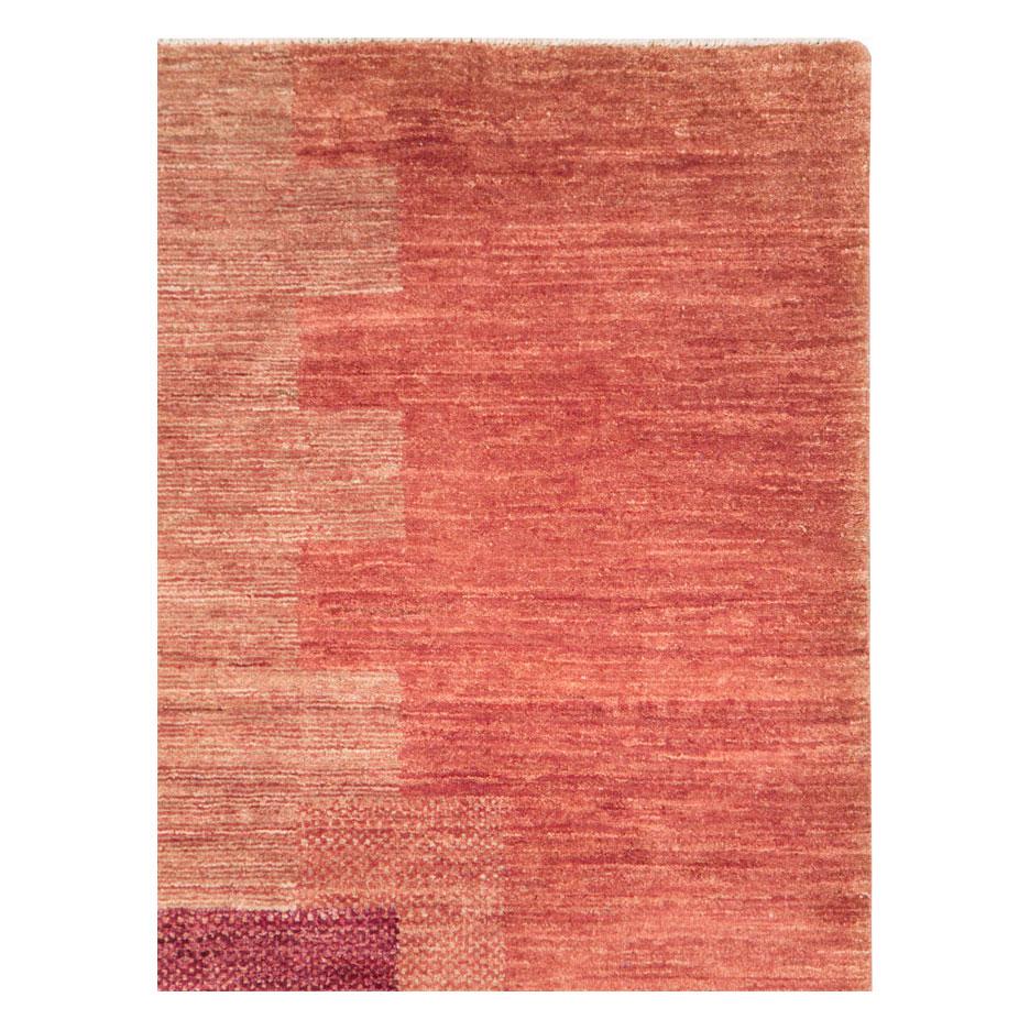 A modern Turkish Art Deco style accent rug handmade during the 21st century.

Measures: 6' 9